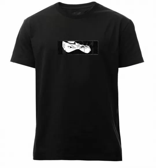 Чоловіча преміум футболка Набір з 4 змінних нашивок Наруто Чорний фото