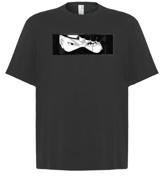 Футболка Оверсайз Набір з 4 змінних нашивок Наруто Черный фото