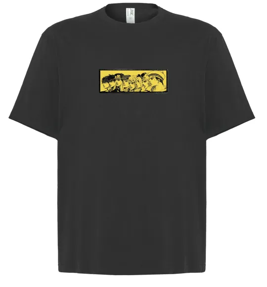 Футболка Оверсайз Набір з 4 патчів ДжоДжо Чорний фото