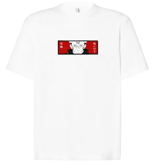 Футболка Оверсайз Набір з 4 патчами Магічна битва Білий фото