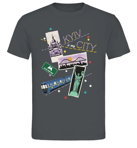 Мужская футболка Kyiv is my city Графит фото