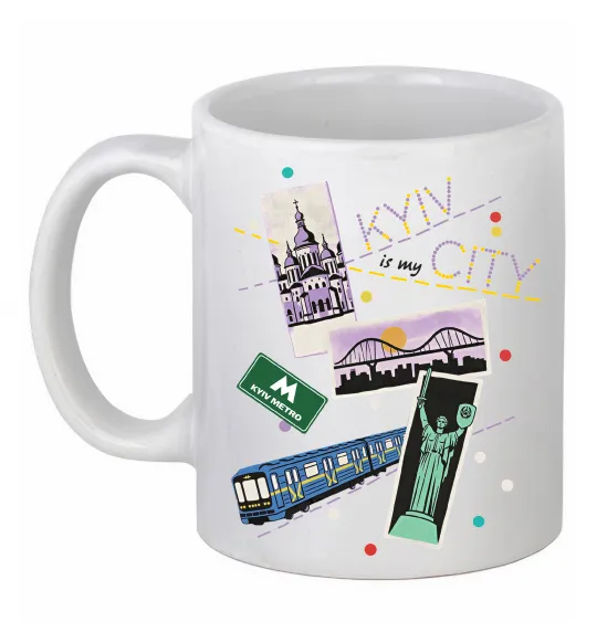 Чашка керамическая Kyiv is my city Белый фото
