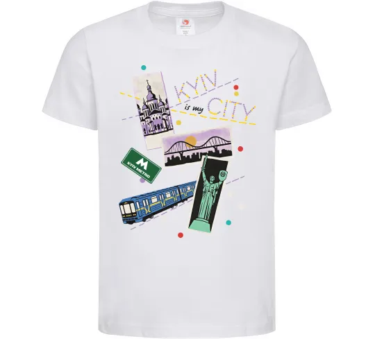 Детская футболка Kyiv is my city Белый фото