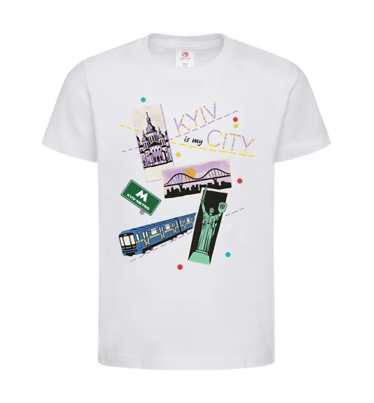Детская футболка Kyiv is my city Белый фото