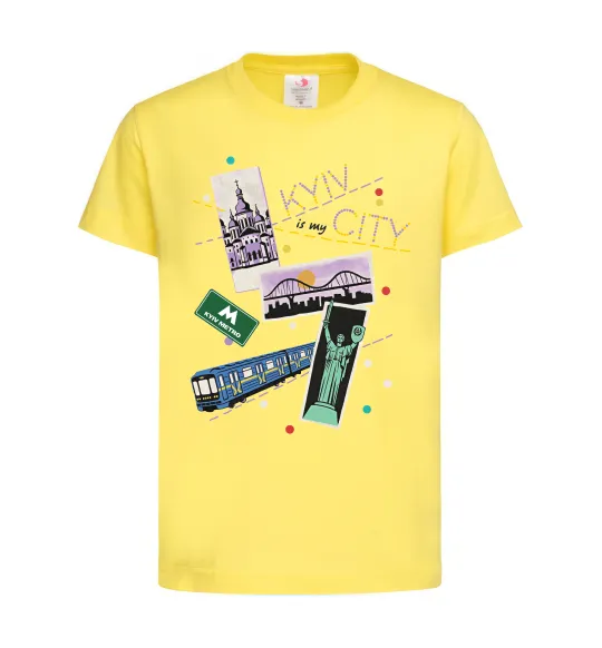 Детская футболка Kyiv is my city Лимонный фото
