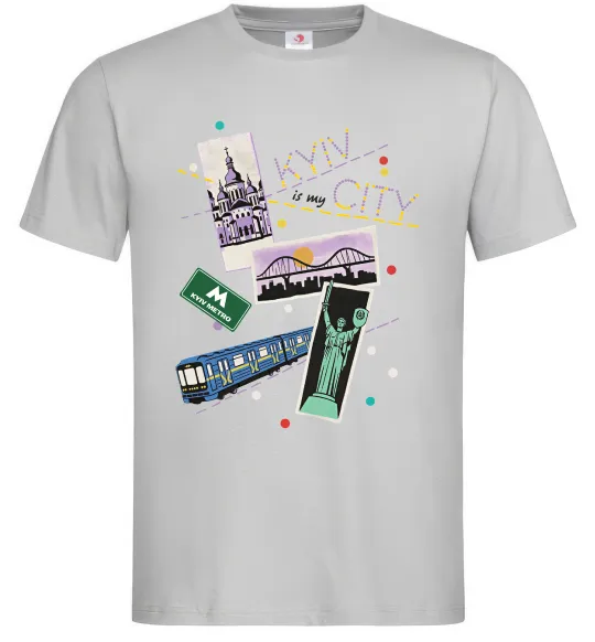 Мужская футболка Kyiv is my city Серый фото