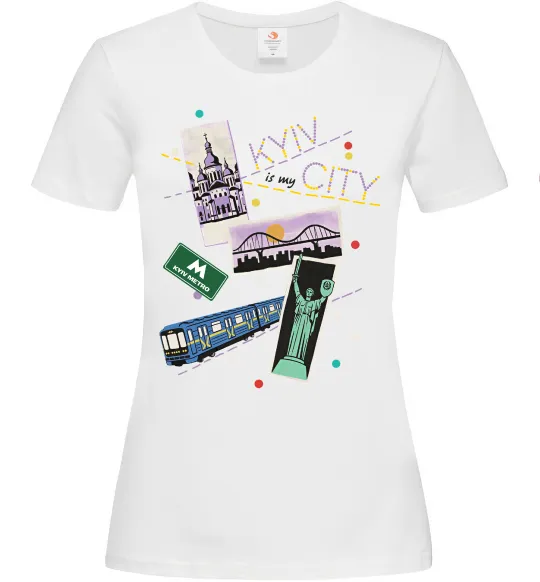 Женская футболка Kyiv is my city Белый фото