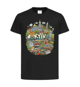 Детская футболка Kyiv is the best city Черный фото