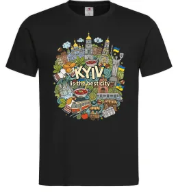 Мужская футболка Kyiv is the best city Черный фото