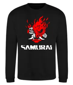 Свитшот Cyberpunk 2077 samurai, колір - чорний, розмір - XXL Черный фото