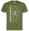 Мужская футболка Лінійка для риби Оливковый фото