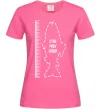 Женская футболка Лінійка для риби Ярко-розовый фото