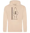 Женская толстовка (худи) Лінійка для риби Песочный фото
