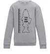 Детский Свитшот Лінійка для риби Серый меланж фото
