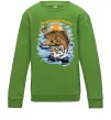 Детский Свитшот Легендарний рибак Лаймовый фото