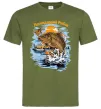 Мужская футболка Легендарний рибак Оливковый фото