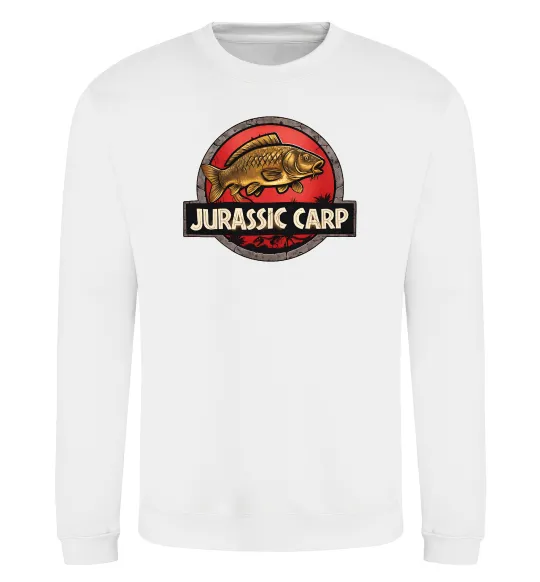 Свитшот Jurassic carp Белый фото