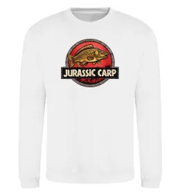 Світшот Jurassic carp Білий фото