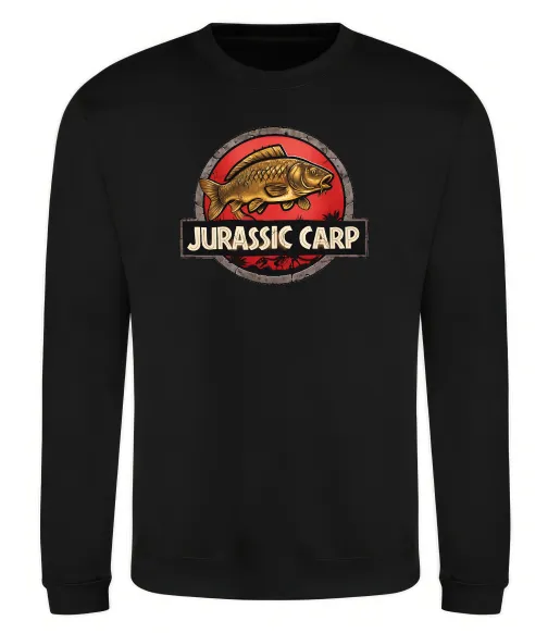 Свитшот Jurassic carp Черный фото