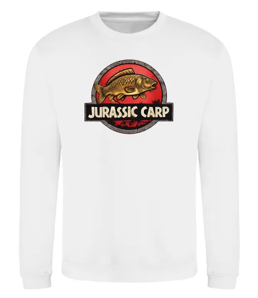 Свитшот Jurassic carp Белый фото
