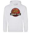 Женская толстовка (худи) Jurassic carp Серый меланж фото