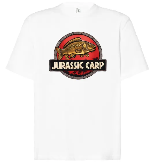 Футболка Оверсайз Jurassic carp Белый фото