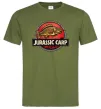 Мужская футболка Jurassic carp Оливковый фото
