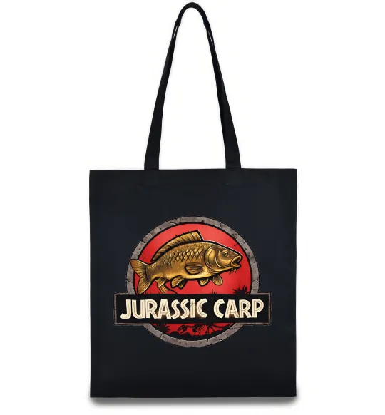 Эко-сумка Jurassic carp Черный фото