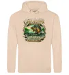 Чоловіча толстовка (худі) Carp hunter legend Пісочний фото