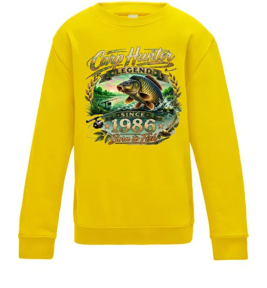 Дитячий світшот Carp hunter legend Сонячно жовтий фото