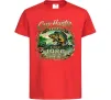 Детская футболка Carp hunter legend Красный фото