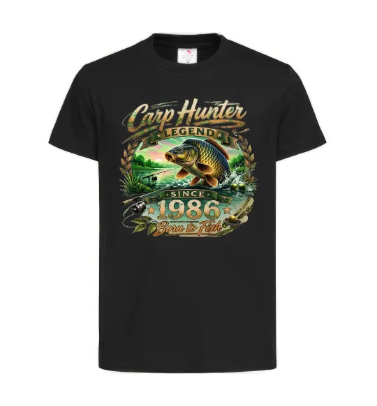Дитяча футболка Carp hunter legend Чорний фото