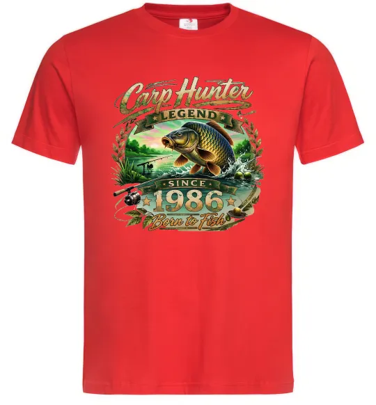 Чоловіча футболка Carp hunter legend Червоний фото