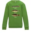 Детский Свитшот Щука судак та окунь Лаймовый фото