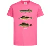 Детская футболка Щука судак та окунь Ярко-розовый Детская футболка Щука судак та окунь Ярко-розовый фото
