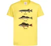 Детская футболка Щука судак та окунь Лимонный Детская футболка Щука судак та окунь Лимонный фото