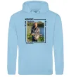 Чоловіча толстовка (худі) Трофейний улов з фото Блакитний фото