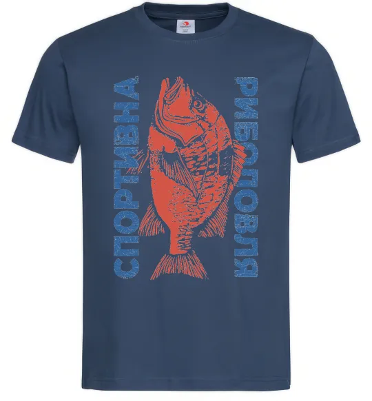 Чоловіча футболка Спортивна риболовля Темно-синій фото