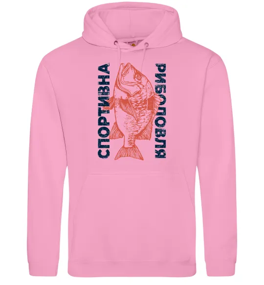 Мужская толстовка (худи) Спортивна риболовля Розовый фото