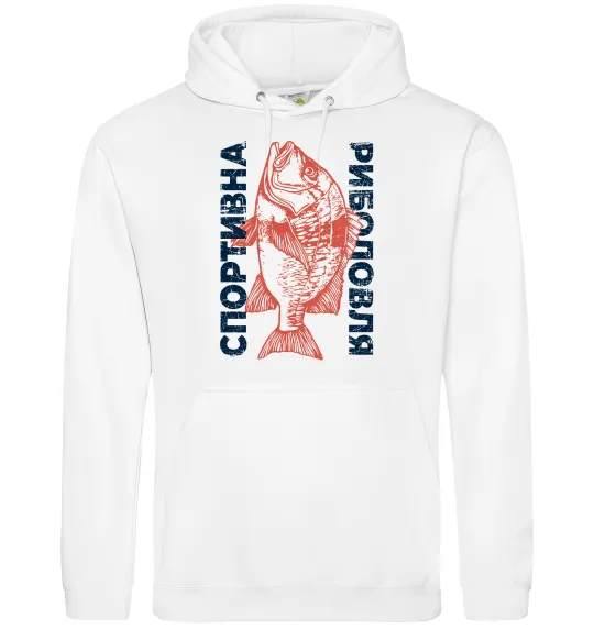 Жіноча толстовка (худі) Спортивна риболовля Білий фото