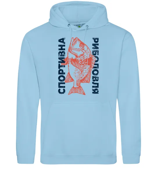 Жіноча толстовка (худі) Спортивна риболовля Блакитний фото