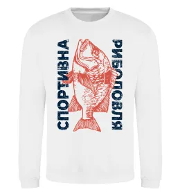Свитшот Спортивна риболовля Белый фото
