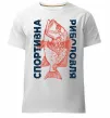 Мужская премиум футболка Спортивна риболовля Белый фото