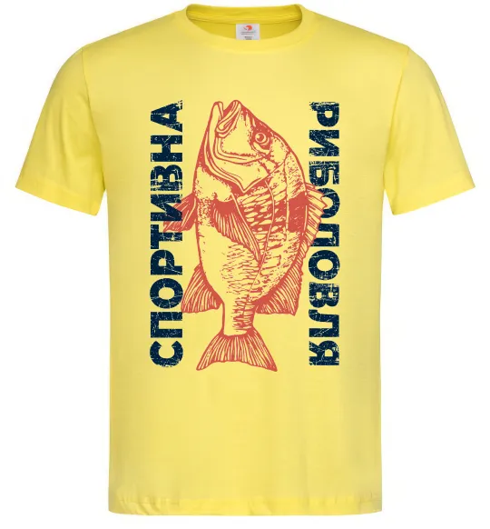 Чоловіча футболка Спортивна риболовля Лимонний фото