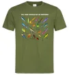 Мужская футболка Рибальські снасті Оливковый фото