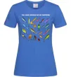 Жіноча футболка Рибальські снасті Яскраво-синій фото