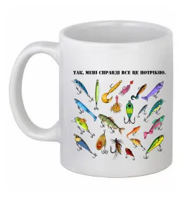 Чашка керамическая Рибальські снасті Белый фото