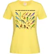 Жіноча футболка Рибальські снасті Лимонний фото