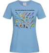Жіноча футболка Рибальські снасті Блакитний фото