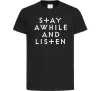 Дитяча футболка Diablo Stay awhile and listen Чорний Дитяча футболка Diablo Stay awhile and listen Чорний фото